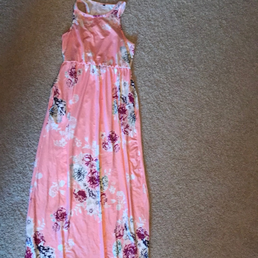 Light pink maxi dress